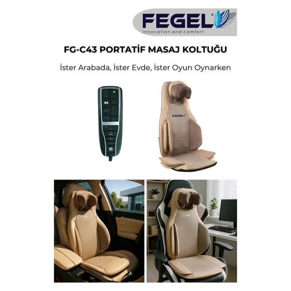 Fegel Fg-C43 Taşınabilir Masaj Koltuğu - Görsel 6