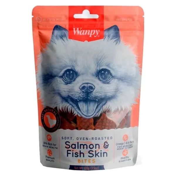 Wanpy Oven Roasted Gerçek Somon Dilimi 100 gr Köpek Ödülü - Görsel 9