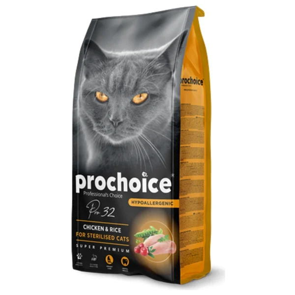 Prochoice Pro 32 Sterilised Tavuklu 15 Kg Kısırlaştırılmış Yetişkin Kedi Maması - Görsel 2