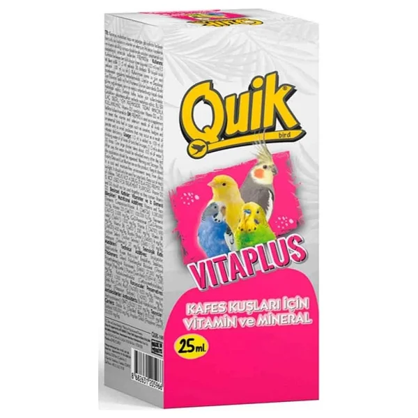 Quik Vita Plus 25 Ml Kuş Vitamini - Görsel 3