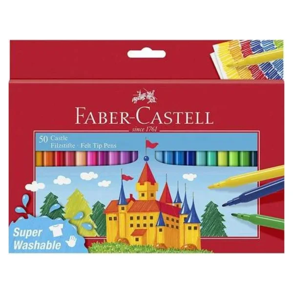 Faber-Castell 50'li Keçeli Kalem Seti - Görsel 6