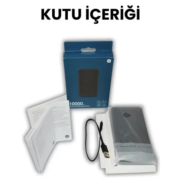 Xiaomi Redmi Siyah 10000 mAh Hızlı Şarj Powerbank - Görsel 6