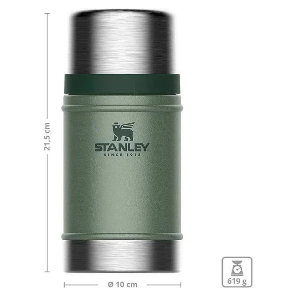 Stanley Klasik Vakumlu Yeşil 0.70 Lt Çelik Yemek Termosu - Görsel 6