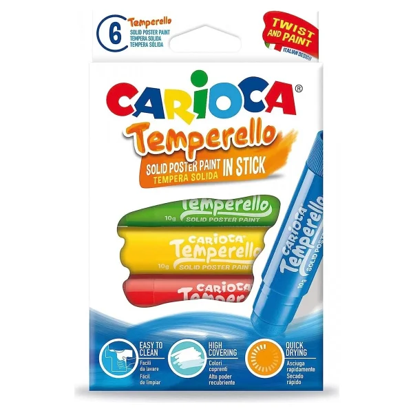 Carioca Temperello 6'lı Stick Poster Boyama Kalemi - Görsel 4