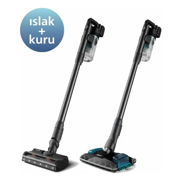 Philips 8000 Serisi Aqua Plus Kablosuz Dik Süpürge, Islak Kuru Temizlik Özelliği İle Kullanım Kolaylığı - Siyah - Görsel 8