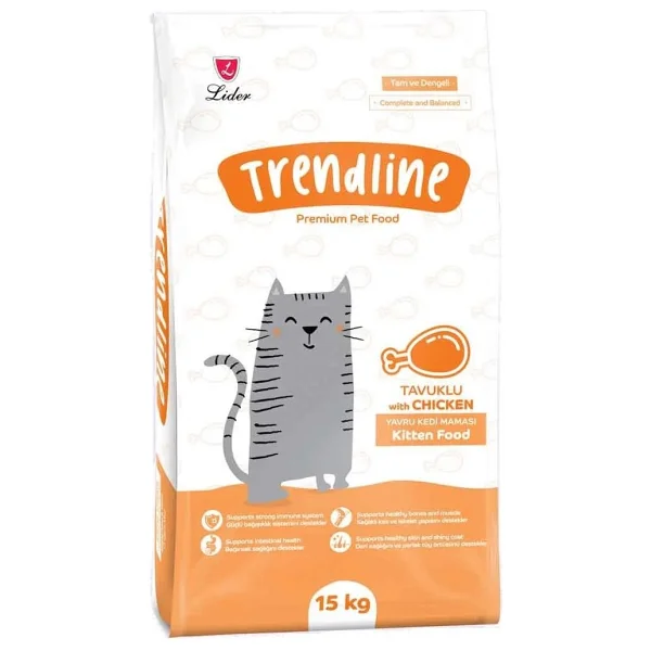 Trendline Kitten Tavuklu 15 Kg Yavru Kedi Maması - Görsel 5