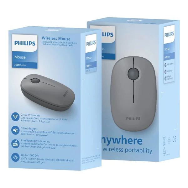 Philips Spk7378 Gri Optik Kablosuz Mouse - Görsel 10