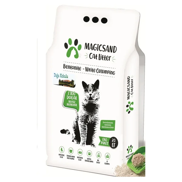 Magicsand 20 Lt İnce Taneli Bentonit Kedi Kumu - Görsel 2