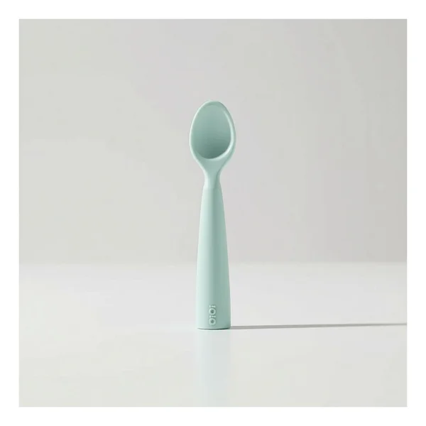 Oioi Nam Nam 6+ Ay İçin Su Yeşili Ve Powder Grey Kaşık 2li Gıda Sınıfı Silikon Özellikli - Görsel 6