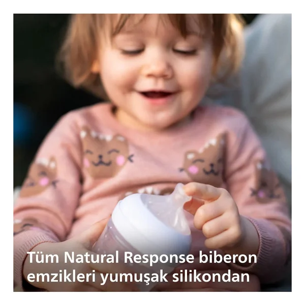 Philips Avent Doğal Tepkili Silikon Biberon Emziği 6 Numara Orta Akış 6+ Ay 2'li Paket - Görsel 9
