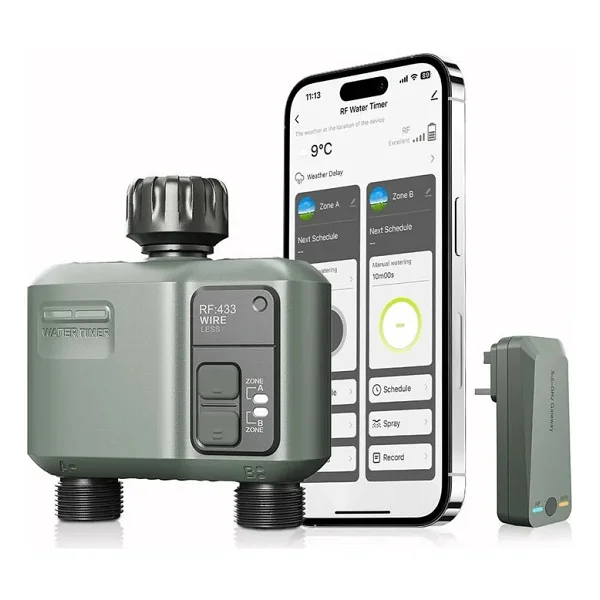 Hitit Bluetooth + Wi-Fi Özellikli Uzaktan Kumandalı Çift Çıkışlı Su Zamanlayıcı - Görsel 7