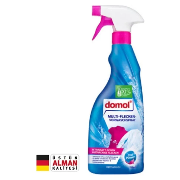 Domol 750ml X 2 Oxi Güç Leke Çıkarıcı Sprey Sıvı Deterjan Almanya Menşeli Derinlemesine Temizlik - 1,5 Kg - Görsel 3