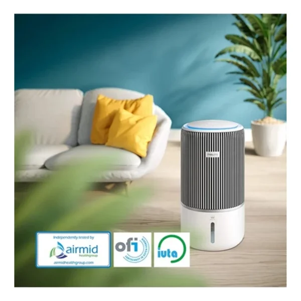 Philips Pureprotect Water 3400 Serisi Akıllı 2 In 1 Hava Temizleyici Ve Nemlendirici Beyaz Gri +Philips Saç Düzleştirici Hediye - Görsel 7