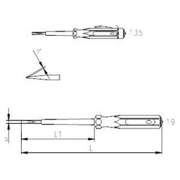 Verto Izeltaş 4550 Elektrik Kontrol Kalemi 190 Mm - Görsel 2