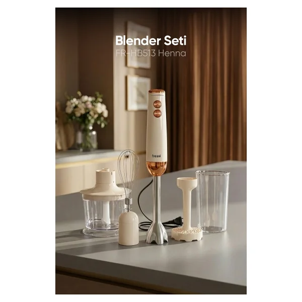 Fressi Henna Fr-Hb513 1200 W El Blender Seti - Görsel 9
