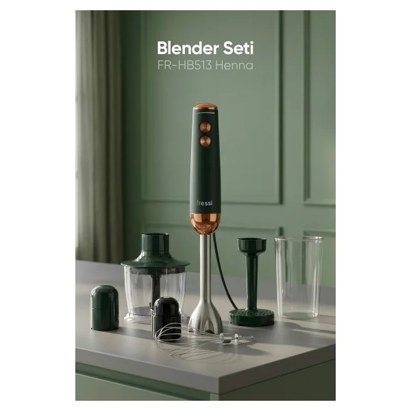 Fressi Henna Fr-Hb513 1200 W El Blender Seti - Görsel 8