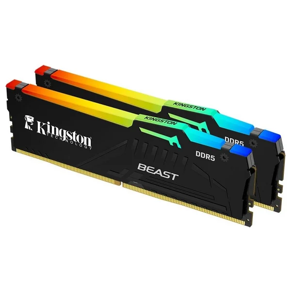 Kingston Fury Beast RGB 32 GB (2x16) 6000 MHz Cl36 Kf560c36bbe2ak2/32 DDR5 RAM - Görsel 2