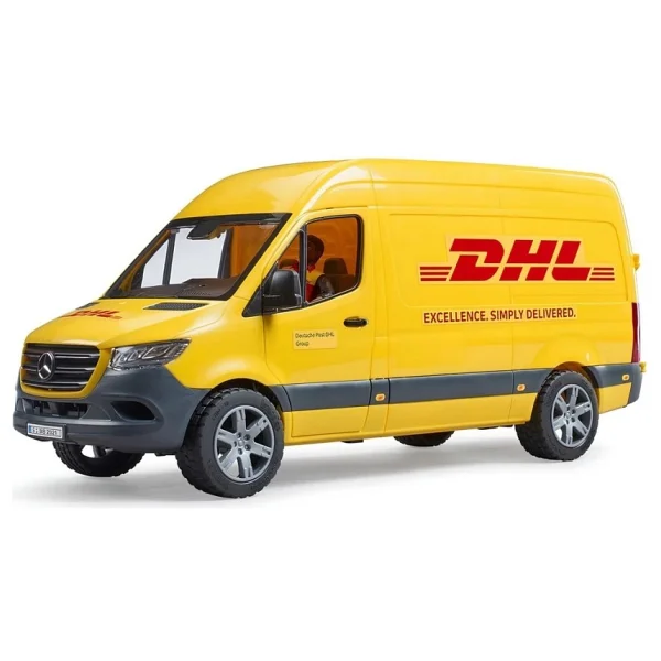 Bruder MB Sprinter Dhl Kamyonu + Sürücüsü Br02671 - Görsel 6