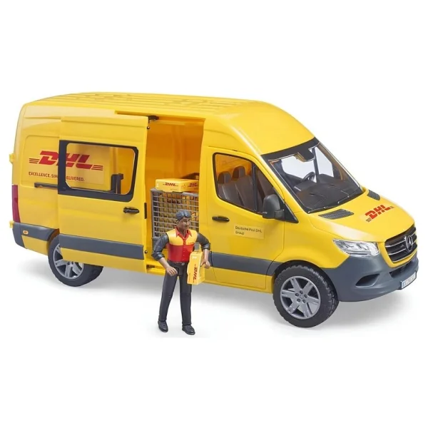 Bruder MB Sprinter Dhl Kamyonu + Sürücüsü Br02671 - Görsel 4