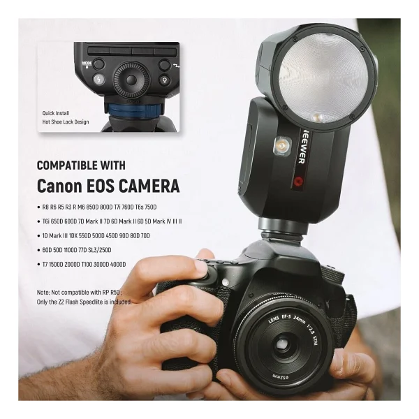 Neewer Z3r-C Canon Tepe Flaşı - Görsel 4