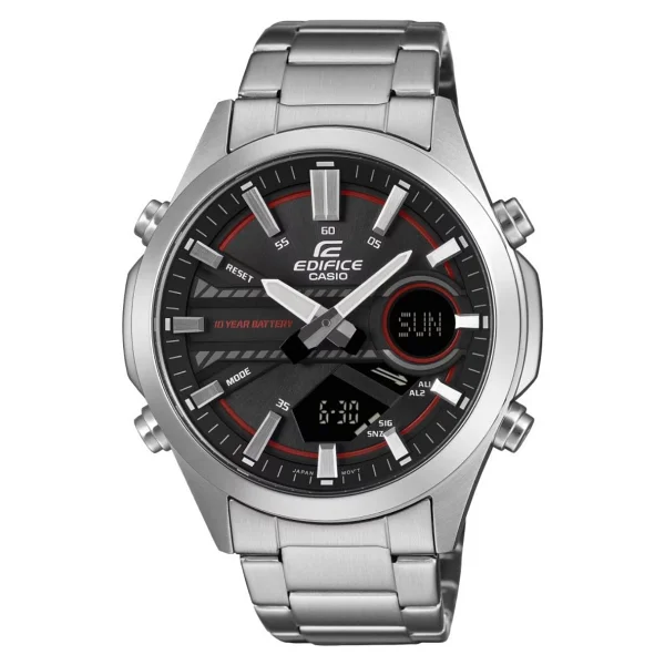 Casio Edifice EFV-C120D-1A4DF Çelik Kordon Siyah Erkek Kol Saati - Görsel 2
