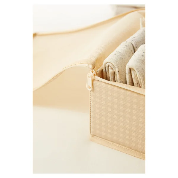 Home Wave 2'li Bej Pötikare Destekli Kutu Hurç Set 31 X 38 X 12 Cm - Görsel 4