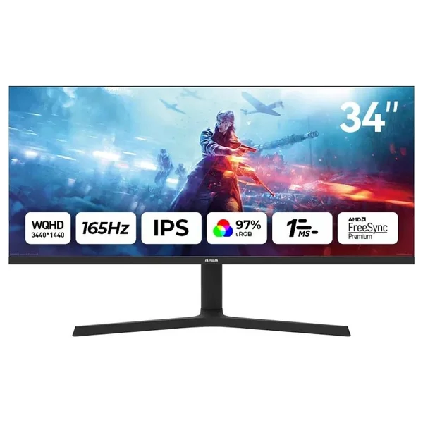 Aıwa 34" Mp3424-Y Curved 165hz Mm 4K Monitör 1ms - Görsel 4
