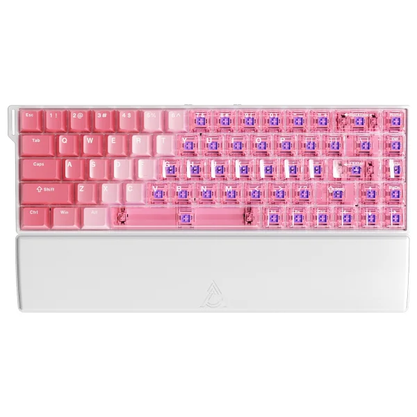 Ajazz Ak680 V2 Transparent Upgraded Version RGB %68 Tkl Bingwu Switch Kablolu Mekanik Oyuncu Klavyesi - Görsel 2