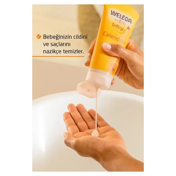 Weleda 200 Ml Saç Ve Vücut Şampuanı Calendula Göz Yakmayan Formül İle Dermatolojik Test Edilmiş - Görsel 9