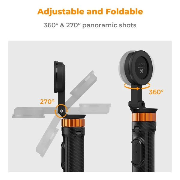 K&F Concept iPhone Uyumlu Magsafe Selfie Çubuğu & Tripod (162cm) - Görsel 3