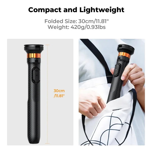 K&F Concept iPhone Uyumlu Magsafe Selfie Çubuğu & Tripod (162cm) - Görsel 6