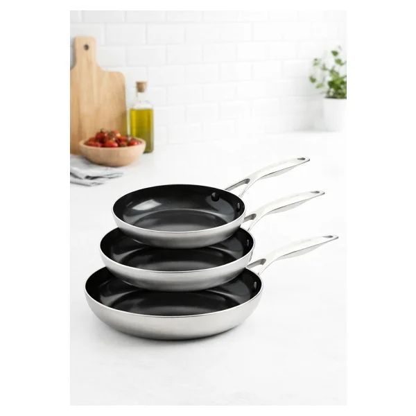 Greenpan Geneva 3'lü Tava Seti 20-24-28cm - Görsel 2