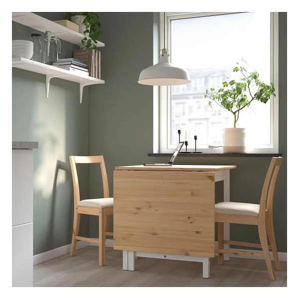 Ikea Kahverengi Zarif Yemek Masası - Katlanır Mutfak Masası - Görsel 2