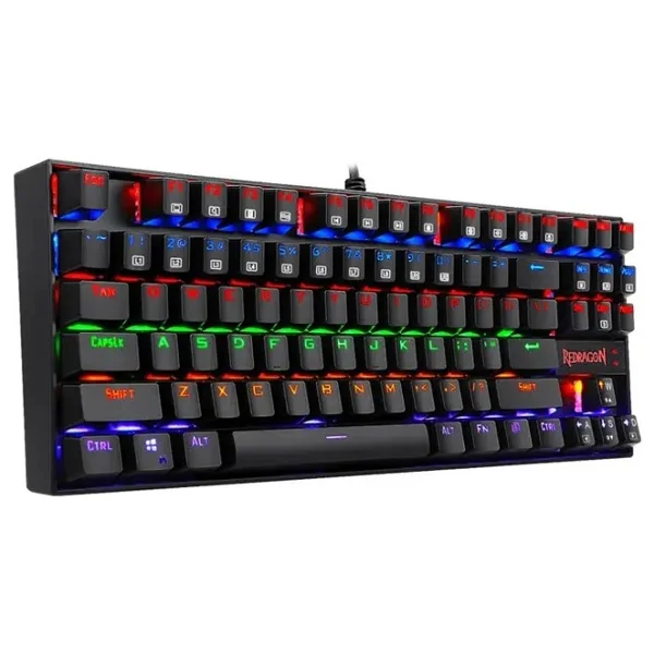 Redragon K552 Kumara Siyah RGB %75 Tkl Red Switch Kablolu Mekanik Oyuncu Klavyesi - Görsel 2