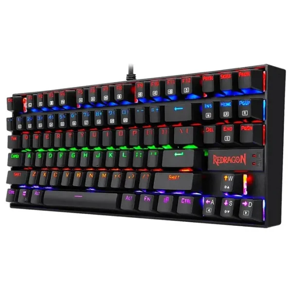 Redragon K552 Kumara Siyah RGB %75 Tkl Red Switch Kablolu Mekanik Oyuncu Klavyesi - Görsel 3