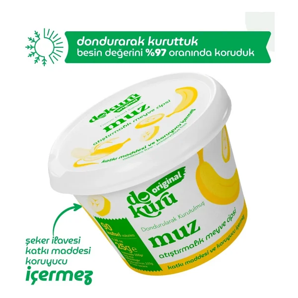 Dokuru Freeze Dried Muz 30 Gr - Görsel 4