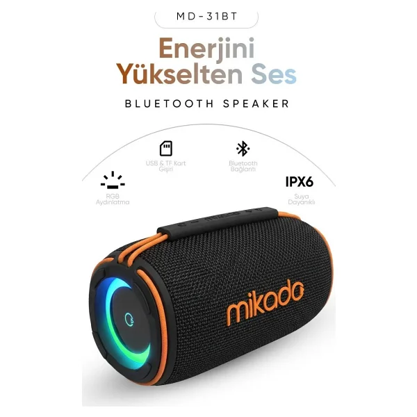 Mikado Md-31bt Bluetooth Hoparlör - Görsel 3