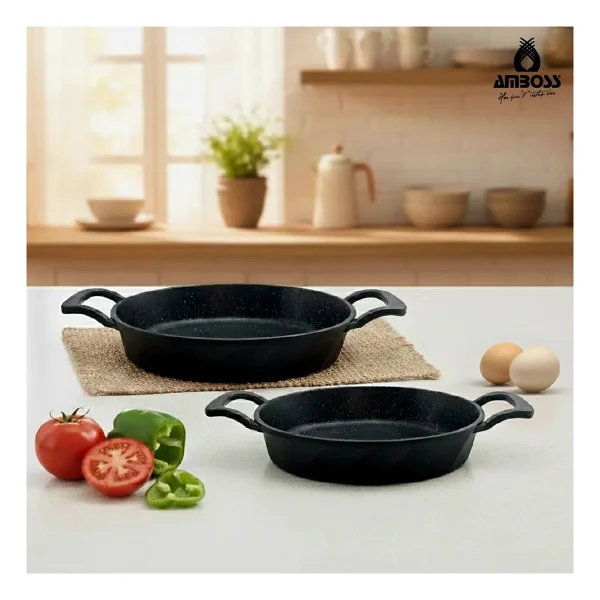 Amboss Vento 18-22 Cm 2'li Döküm Sahan Seti - Görsel 5