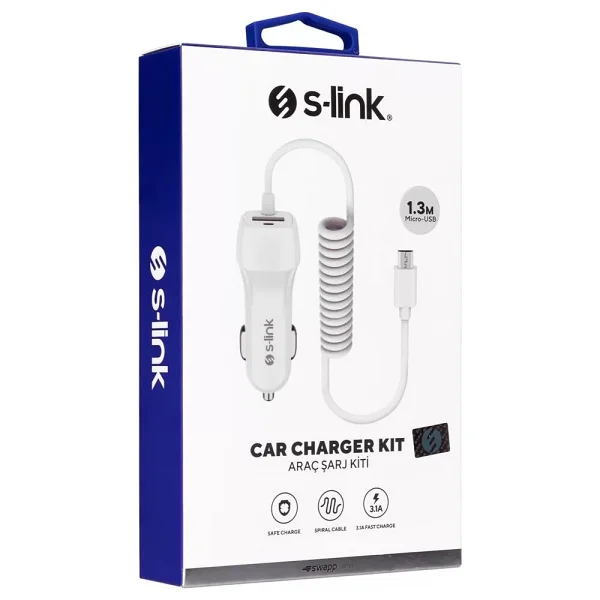 S-Link Swapp Sw-C535 Micro USB Kablolu Araç Şarj Aleti - Görsel 6