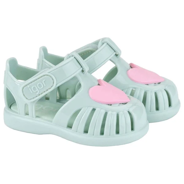 Igor Tobby Gloss Love S10310-026 Yeşil Çocuk Sandalet - Görsel 7