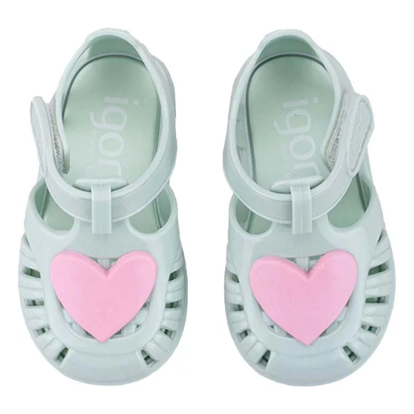 Igor Tobby Gloss Love S10310-026 Yeşil Çocuk Sandalet - Görsel 9