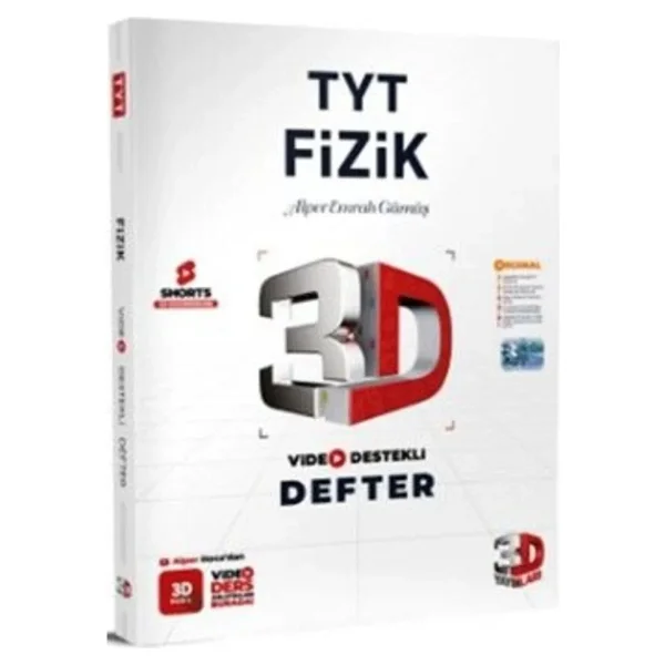 3d Yayınları Tyt Fizik Video Destekli Defter - Görsel 2