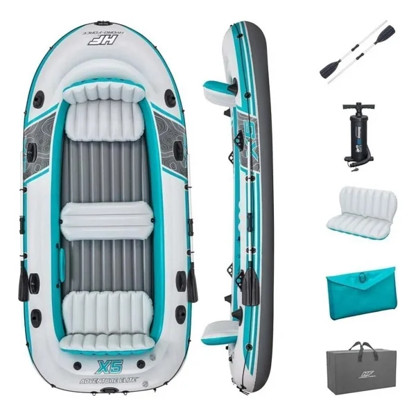 Hydro Force 65159 364x166 Cm Advanture Elite 5 Kişilik Şişme Bot - Görsel 9