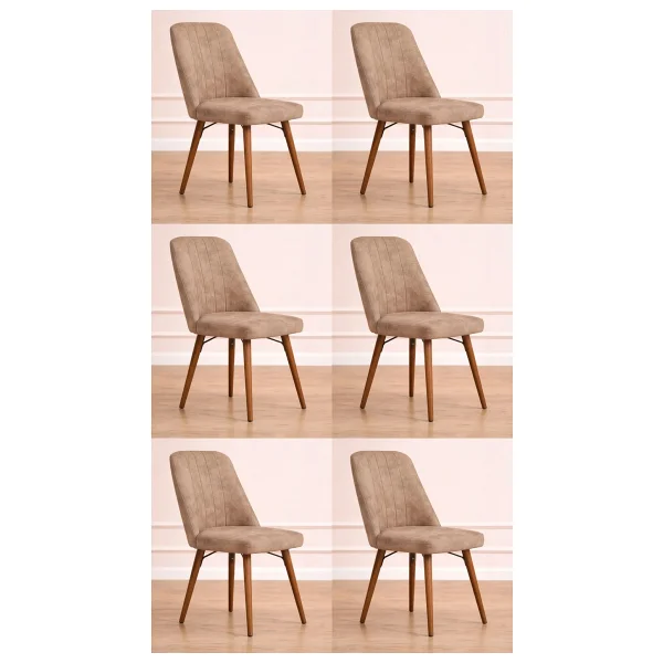 Yonga Concept Karegold Sandalye 6 Adet - Gri - Görsel 5