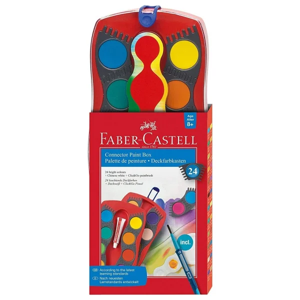 Faber-Castell Değiştirilebilir Tablet 24 Renk Sulu Boya - Görsel 4