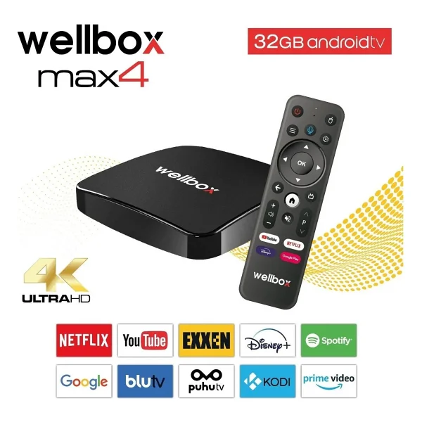 Wellbox Max4 32 GB 4K Android TV Box - Görsel 7