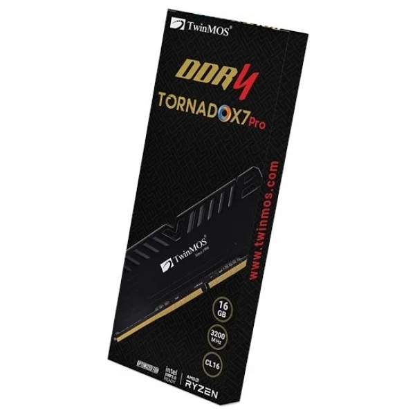 Twınmos 16gb 3200mhz DDR4 Tornadox7 Soğutuculu Tmd416gb3200d16bkx7p PC RAM - Görsel 6