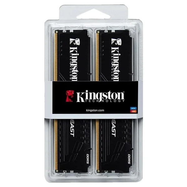 Kingston Beast Expo Black 32 GB (2x16) 6000 MHz Cl30 Kf560c30bbek2/32tr DDR5 RAM - Görsel 3