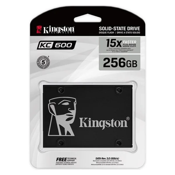 Kingston Kc600 Skc600/256g Sata 3.0 2.5" 256 GB SSD - Görsel 5