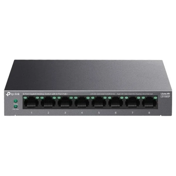 Tp-Link Ls108gp 8 Port 10/100/1000 Mbps Gigabit Poe Switch - Görsel 3